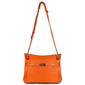 Hermes 2010 Orange Taurillon Clemence Jypsiere 34 Shoulder Bag