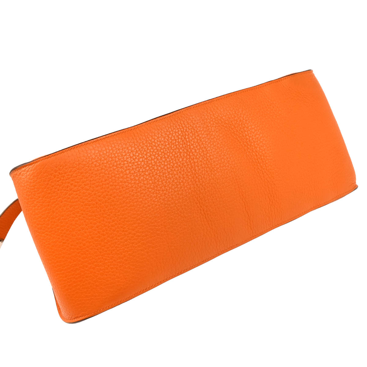 Hermes 2010 Orange Taurillon Clemence Jypsiere 34 Shoulder Bag