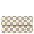 Louis Vuitton 2012 Damier Azur Portefeuille Sarah Coin Purse Wallet N61735