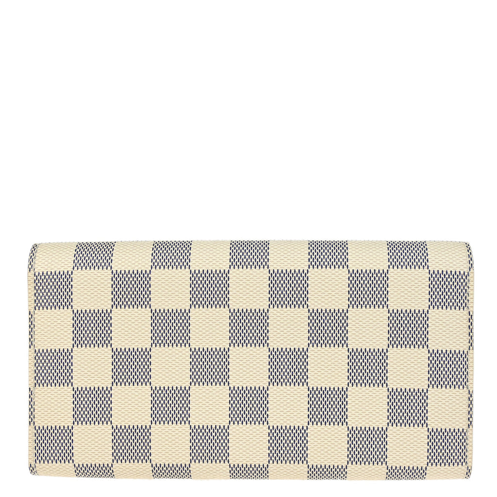Louis Vuitton 2012 Damier Azur Portefeuille Sarah Coin Purse Wallet N61735