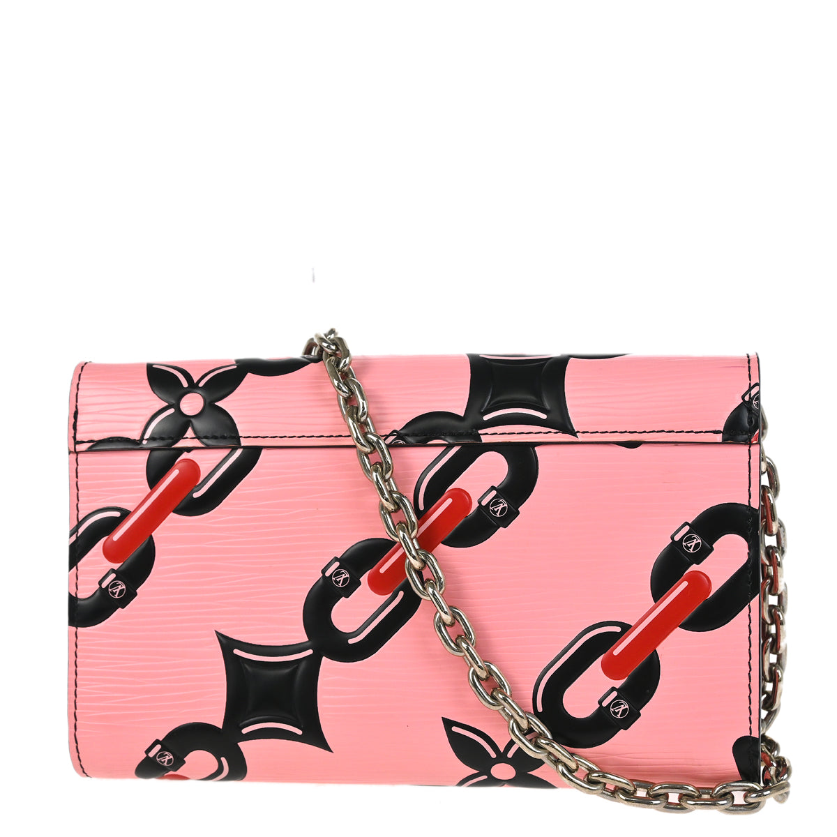 Louis Vuitton 2016 Pink Epi Portefeuille Twist Chain Wallet Bag M67227