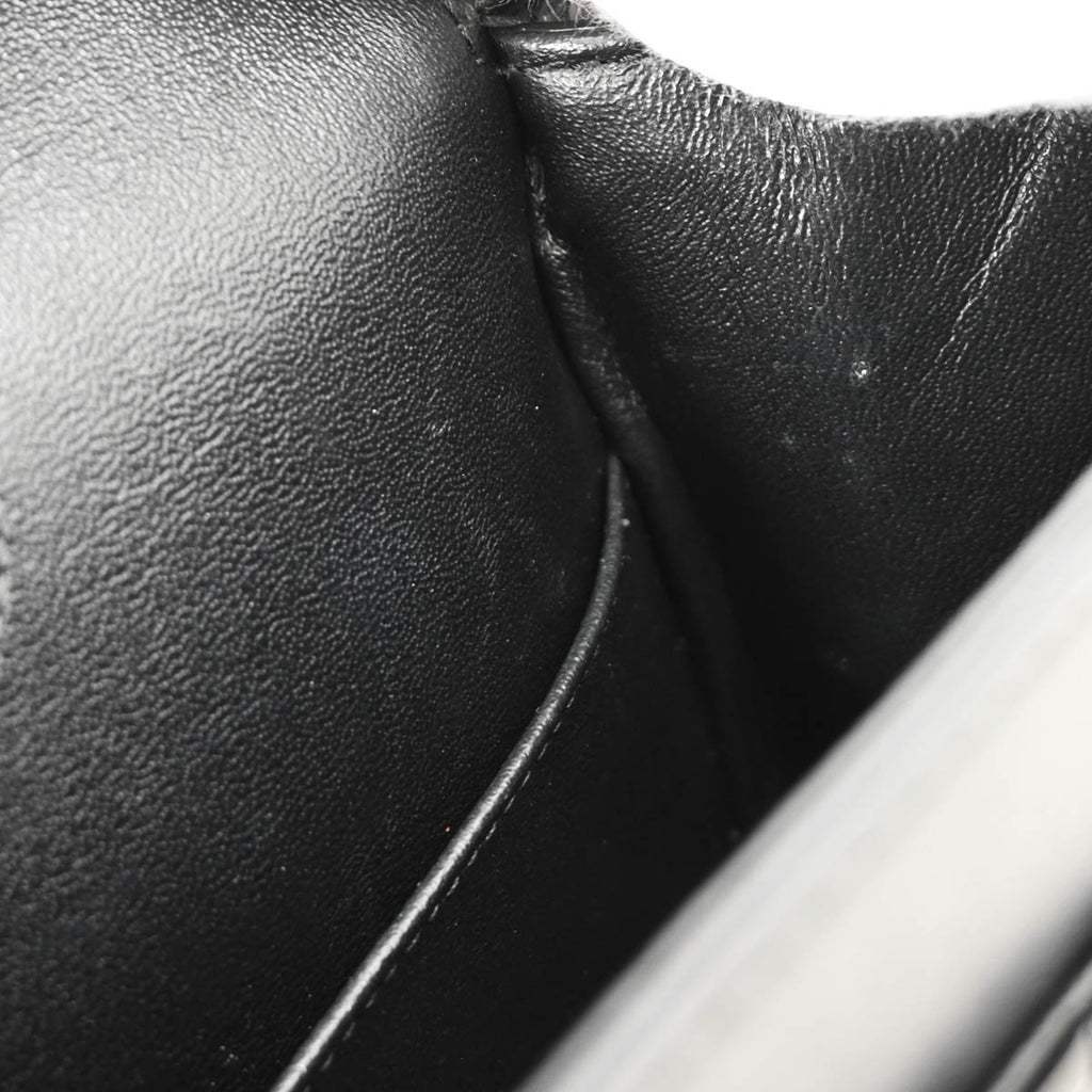 Chanel 2019 Black Patent Leather 2.55 Medium Double Flap Shoulder Bag