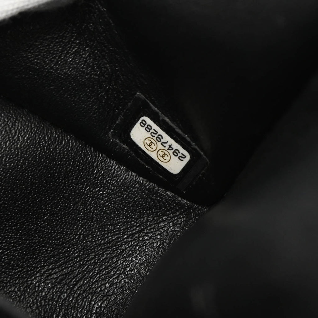Chanel 2019 Black Patent Leather 2.55 Medium Double Flap Shoulder Bag