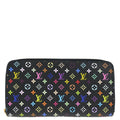 Louis Vuitton 2016 Black Multicolor Zippy Wallet M60243