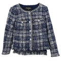 Chanel 2018 Collarless Jacket Navy #34