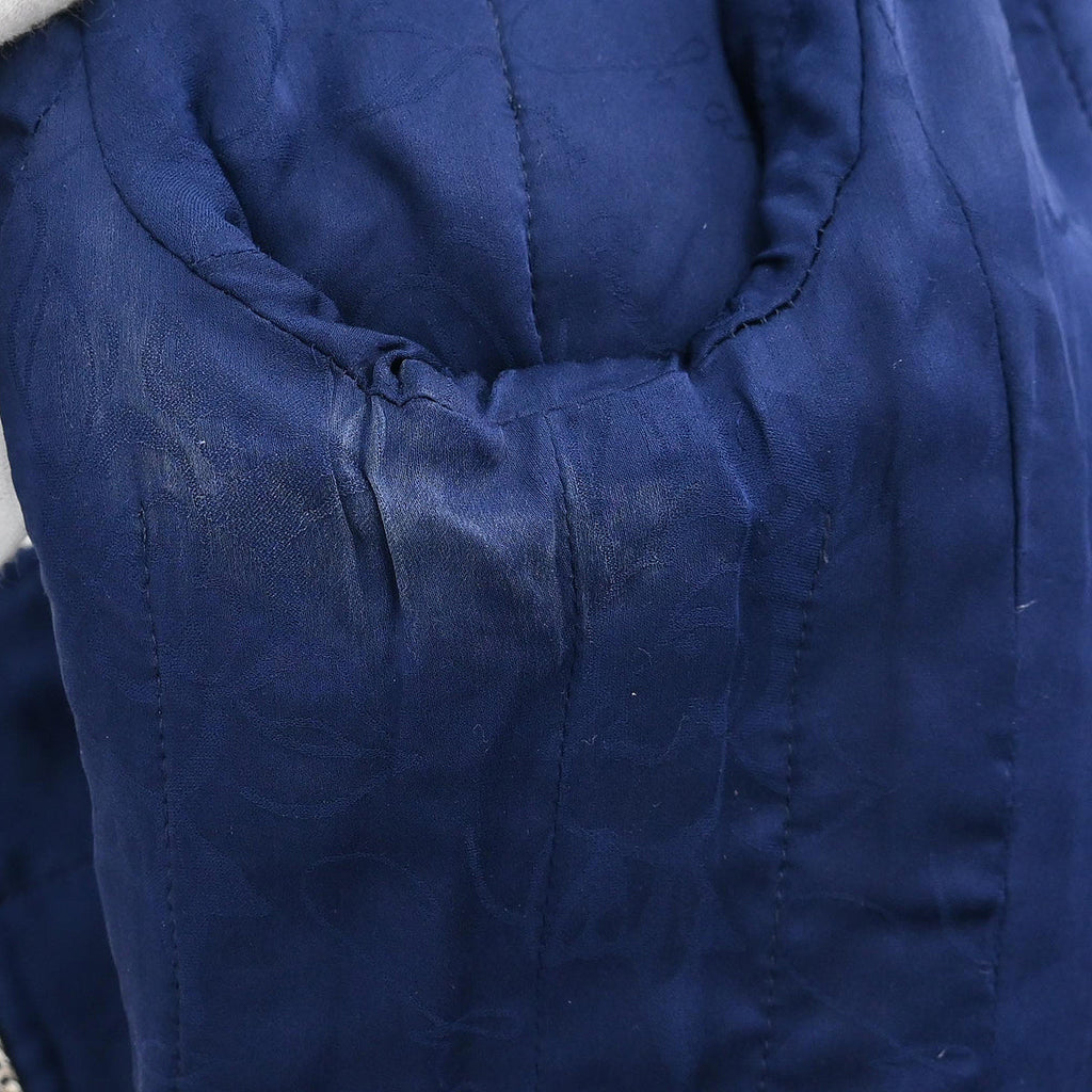 Chanel 2018 Collarless Jacket Navy #34