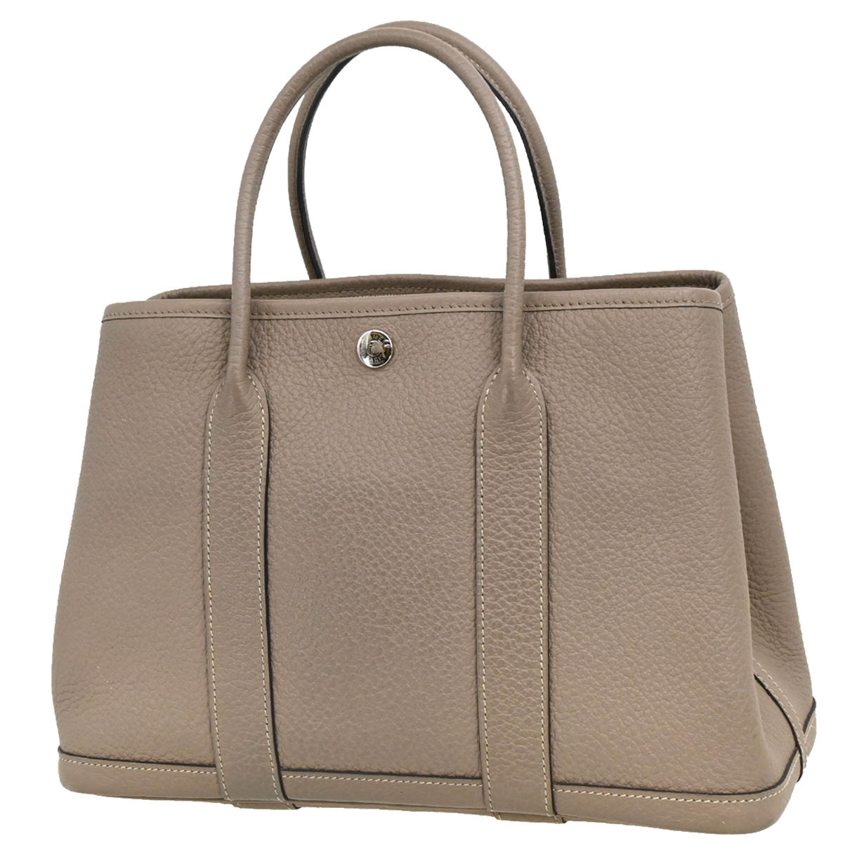 Hermes 2017 Gris Asphalt Negonda Garden Party TPM Tote Handbag