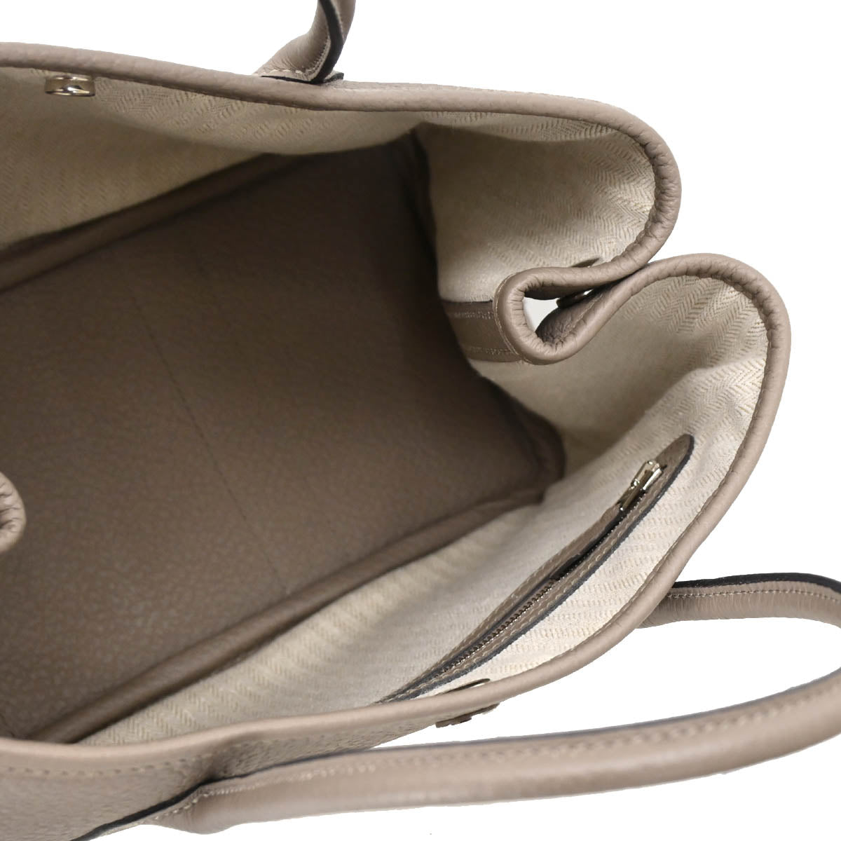 Hermes 2017 Gris Asphalt Negonda Garden Party TPM Tote Handbag