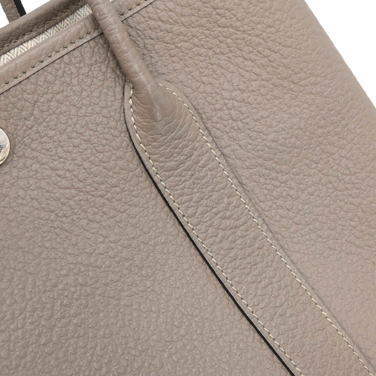 Hermes 2017 Gris Asphalt Negonda Garden Party TPM Tote Handbag