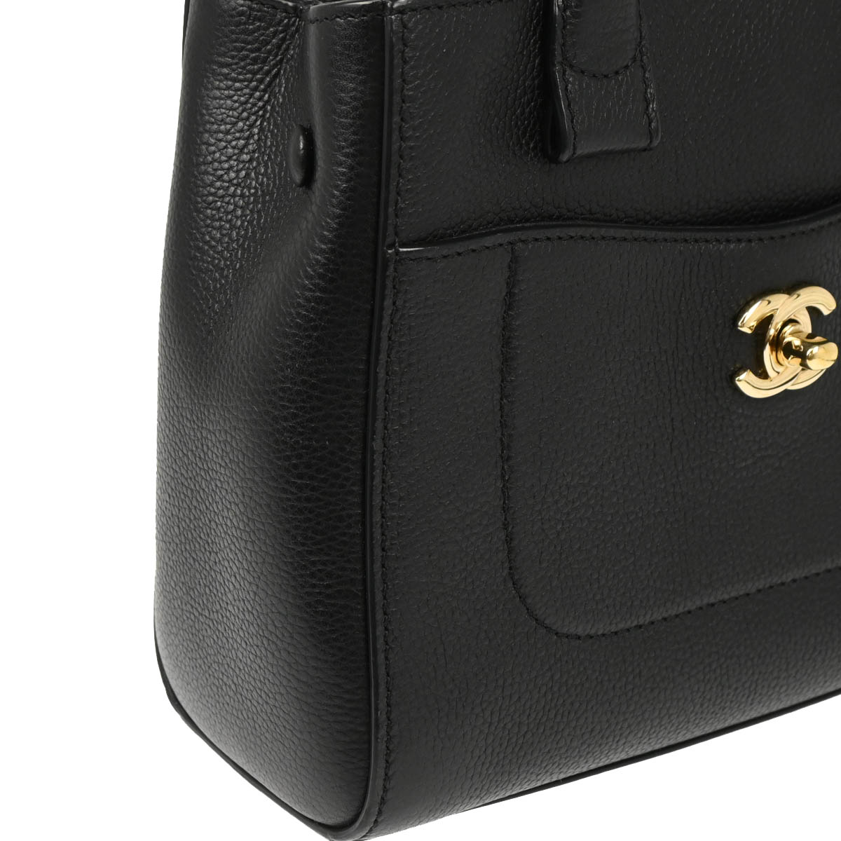 Chanel 2017 Black Calfskin Neo Executive 2way Shoulder Handbag