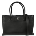 Chanel 2013-2014 Black Calfskin Executive Cerf Tote 2way Shoulder Bag