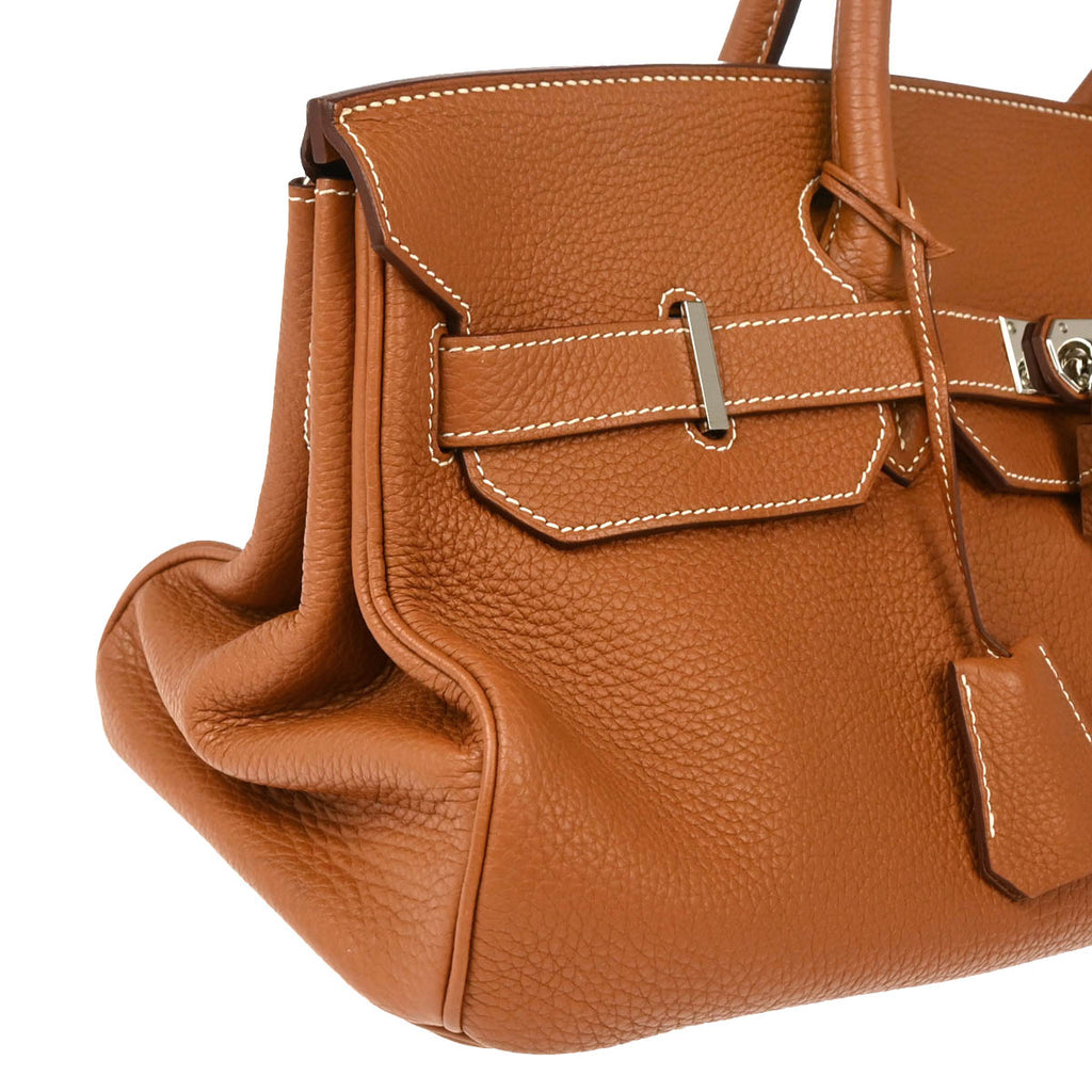 Hermes 2010 Gold Clemence JPG Shoulder Birkin