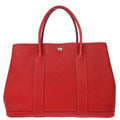 Hermes 2016 Rouge Vif Negonda Garden Party 36 PM Tote Handbag