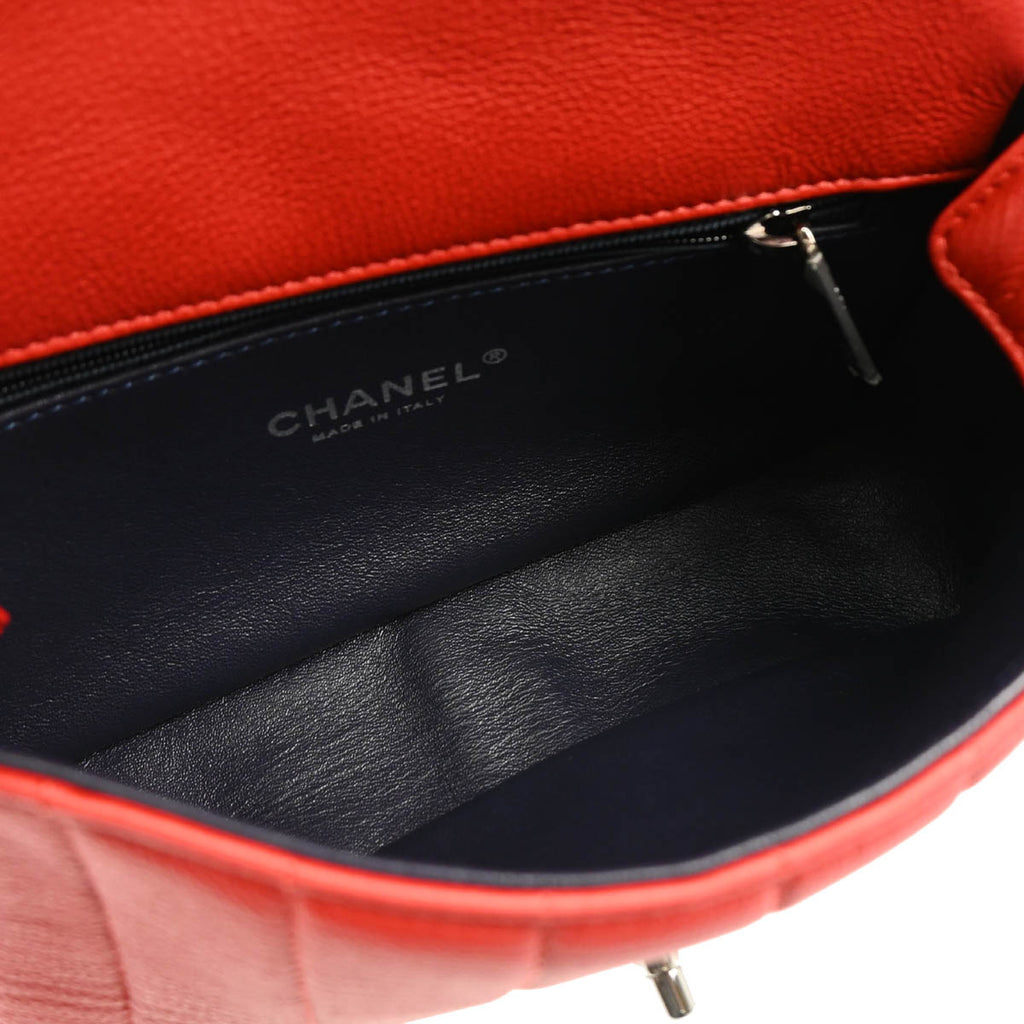 Chanel 2014 Red Lambskin Shoulder Bag