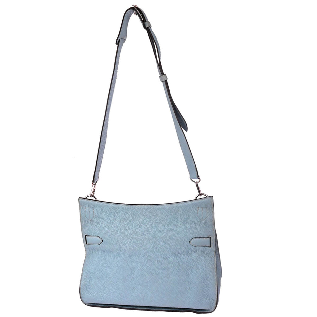 Hermes 2012 Ciel Taurillon Clemence Jypsiere 34 Shoulder Bag