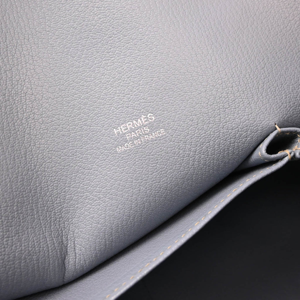 Hermes 2012 Ciel Taurillon Clemence Jypsiere 34 Shoulder Bag