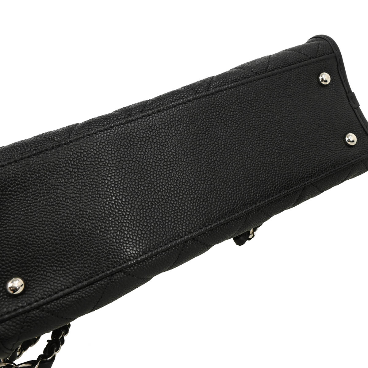 Chanel 2012-2013 Black Caviar Chain Tote Shoulder Bag