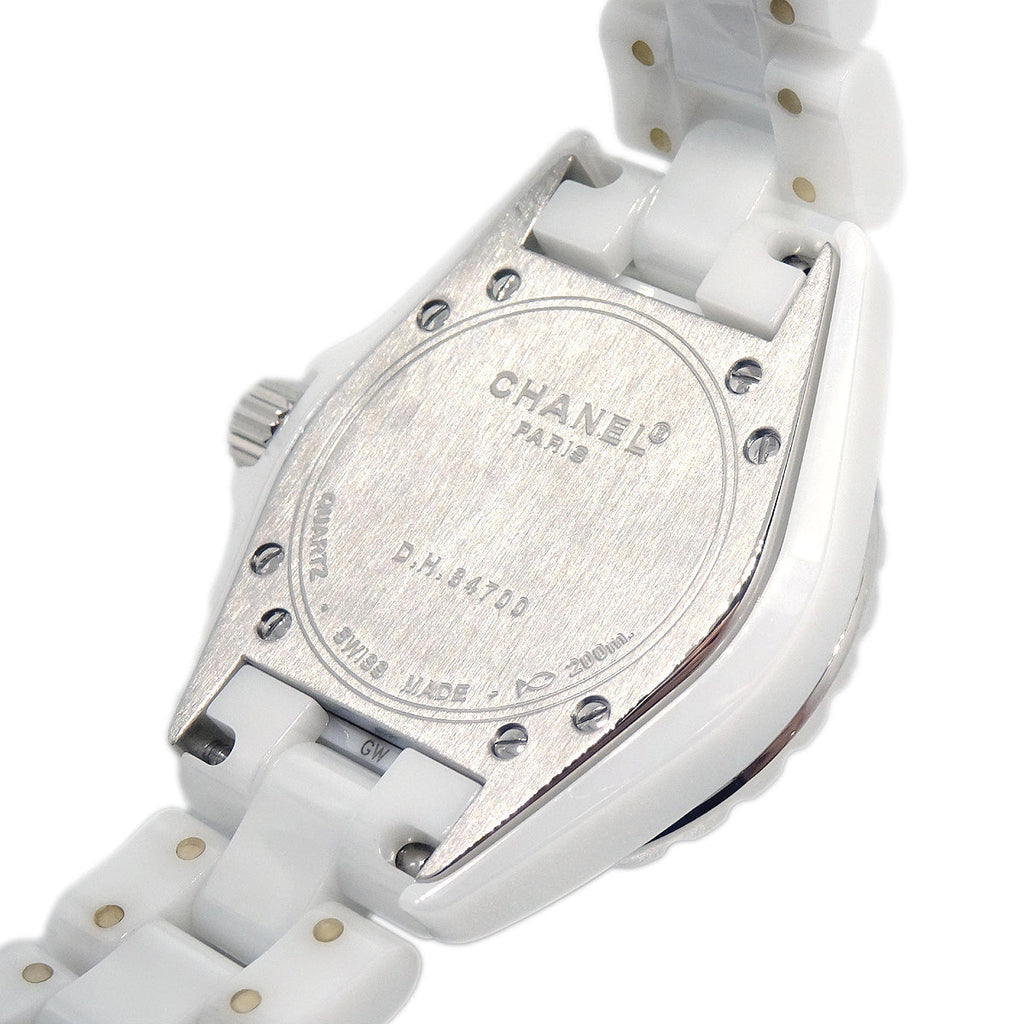 Chanel Ref.H2010 J12 33mm Quartz Watch Ceramic SS Diamond Pink Sapphire