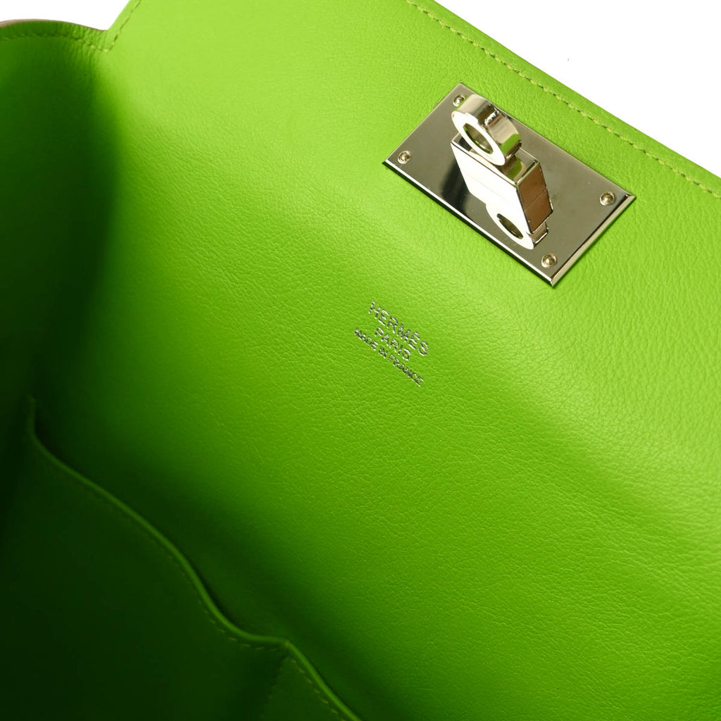 Hermes 2013 Apple Green Veau Swift Toolbox 20 2way Shoulder Handbag