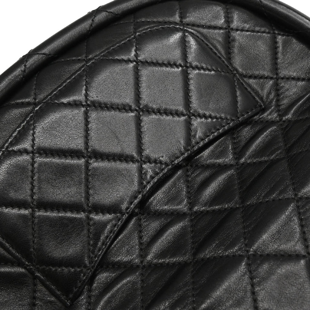 Chanel 2013-2014 Black Lambskin Small Hula Hoop Handbag