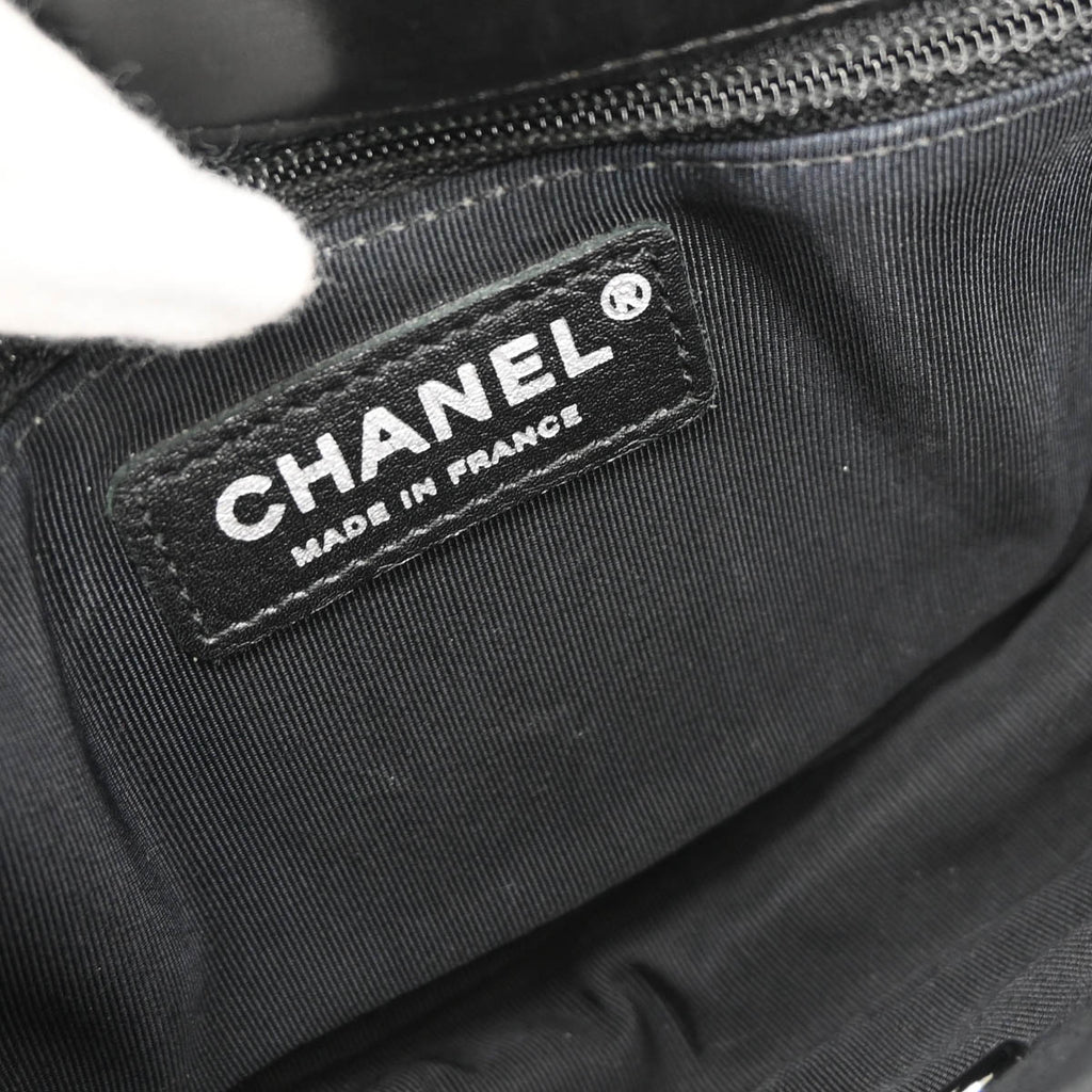 Chanel 2013-2014 Black Lambskin Small Hula Hoop Handbag