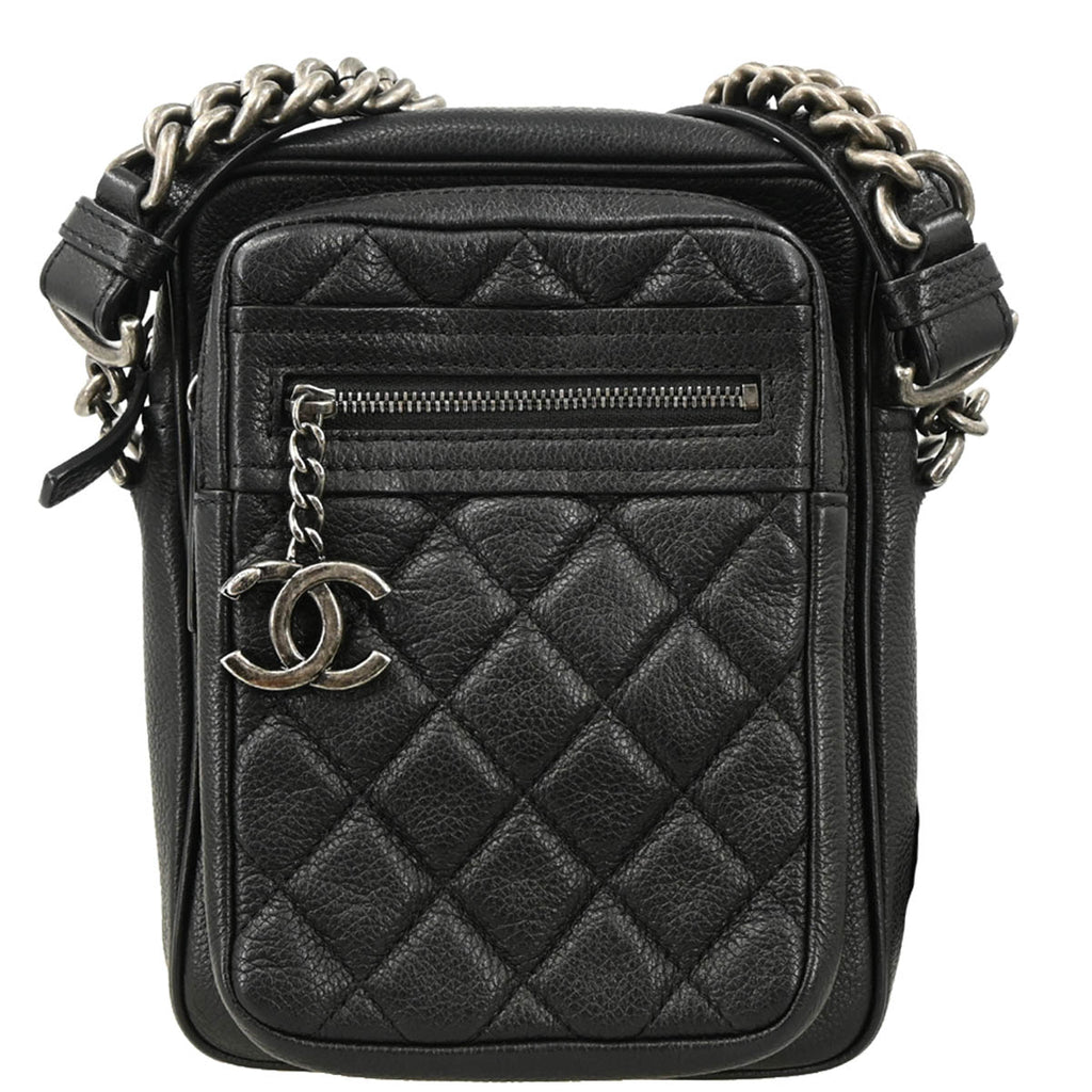 Chanel 2016-2017 Black Caviar Shoulder Bag