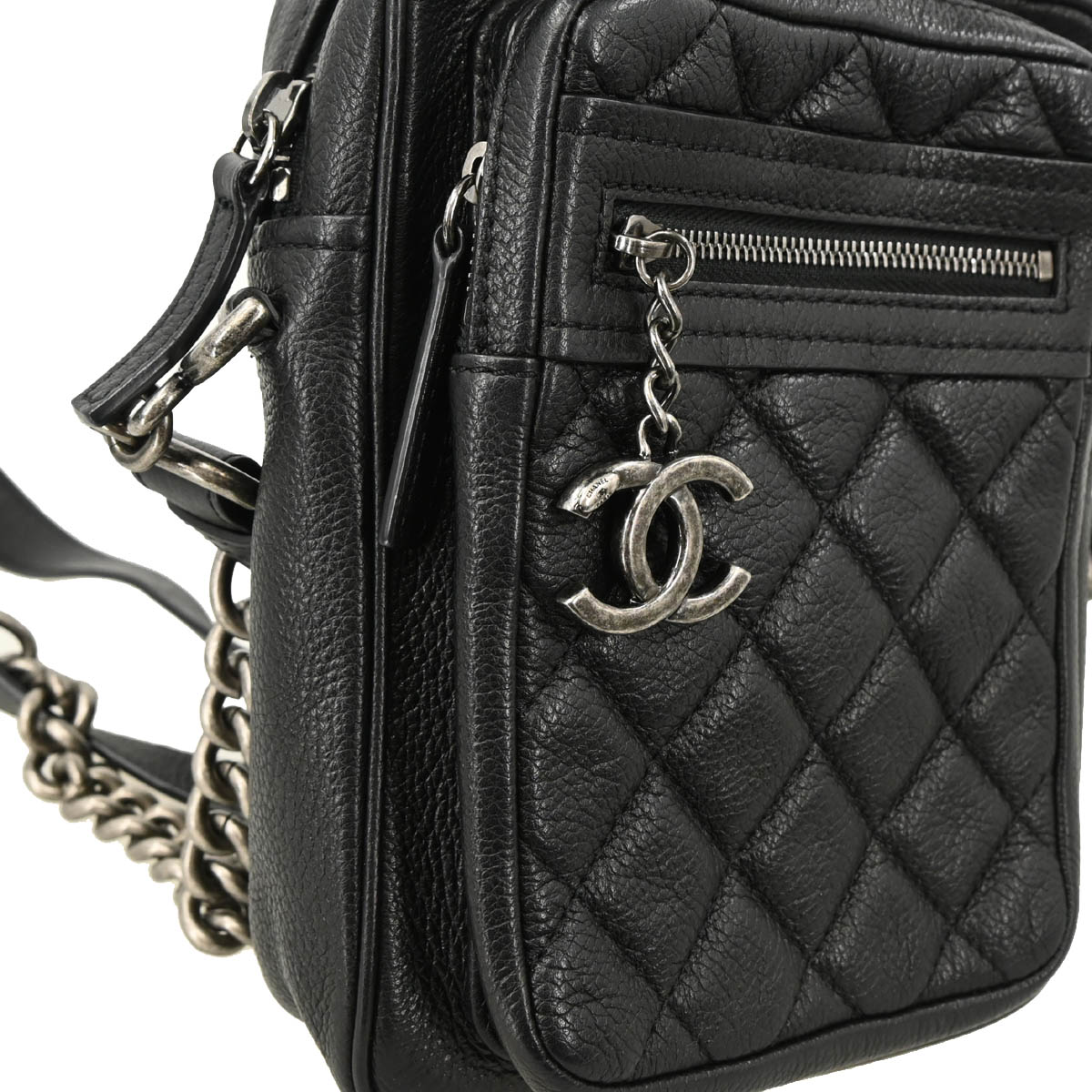 Chanel 2016-2017 Black Caviar Shoulder Bag
