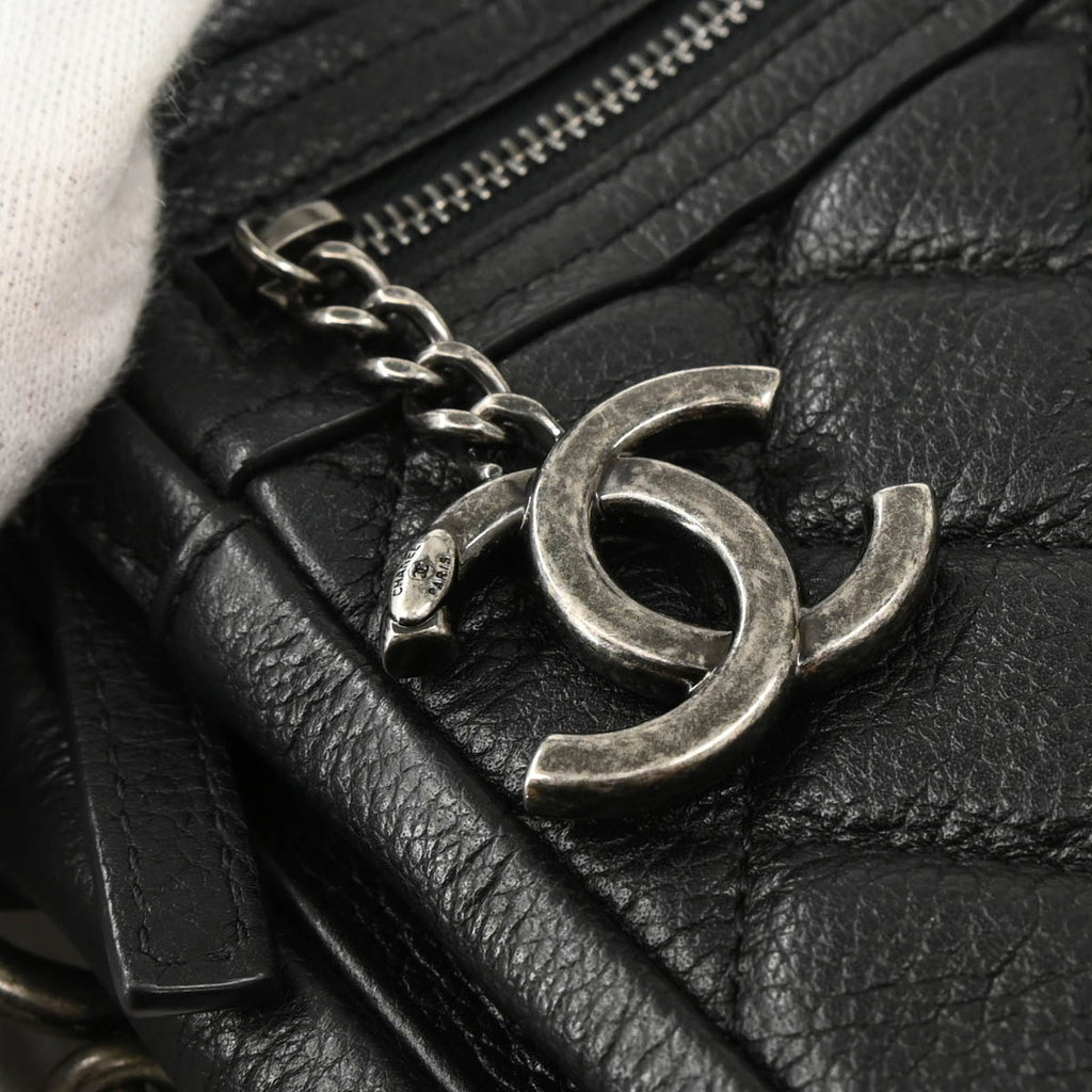Chanel 2016-2017 Black Caviar Shoulder Bag