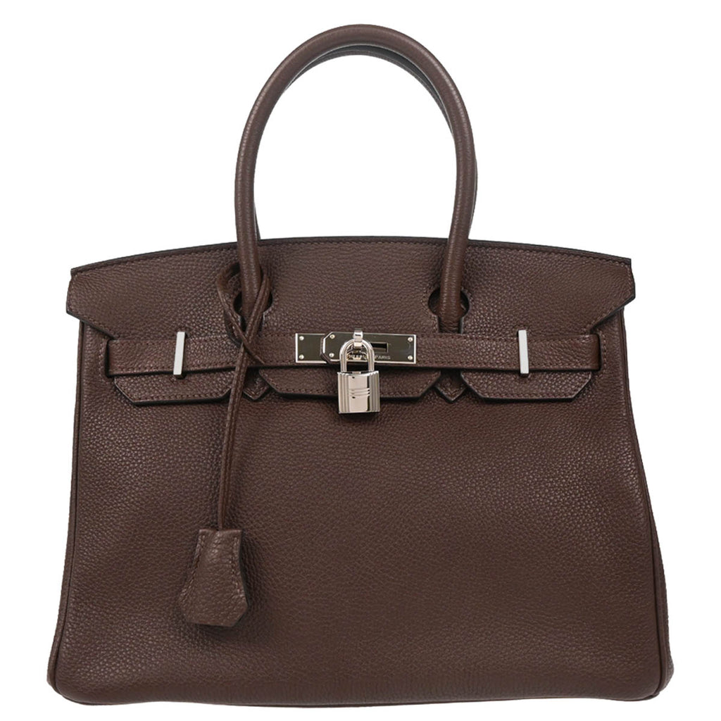 Hermes 2010 Chocolat Togo Birkin 30 Handbag