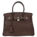 Hermes 2010 Chocolat Togo Birkin 30 Handbag