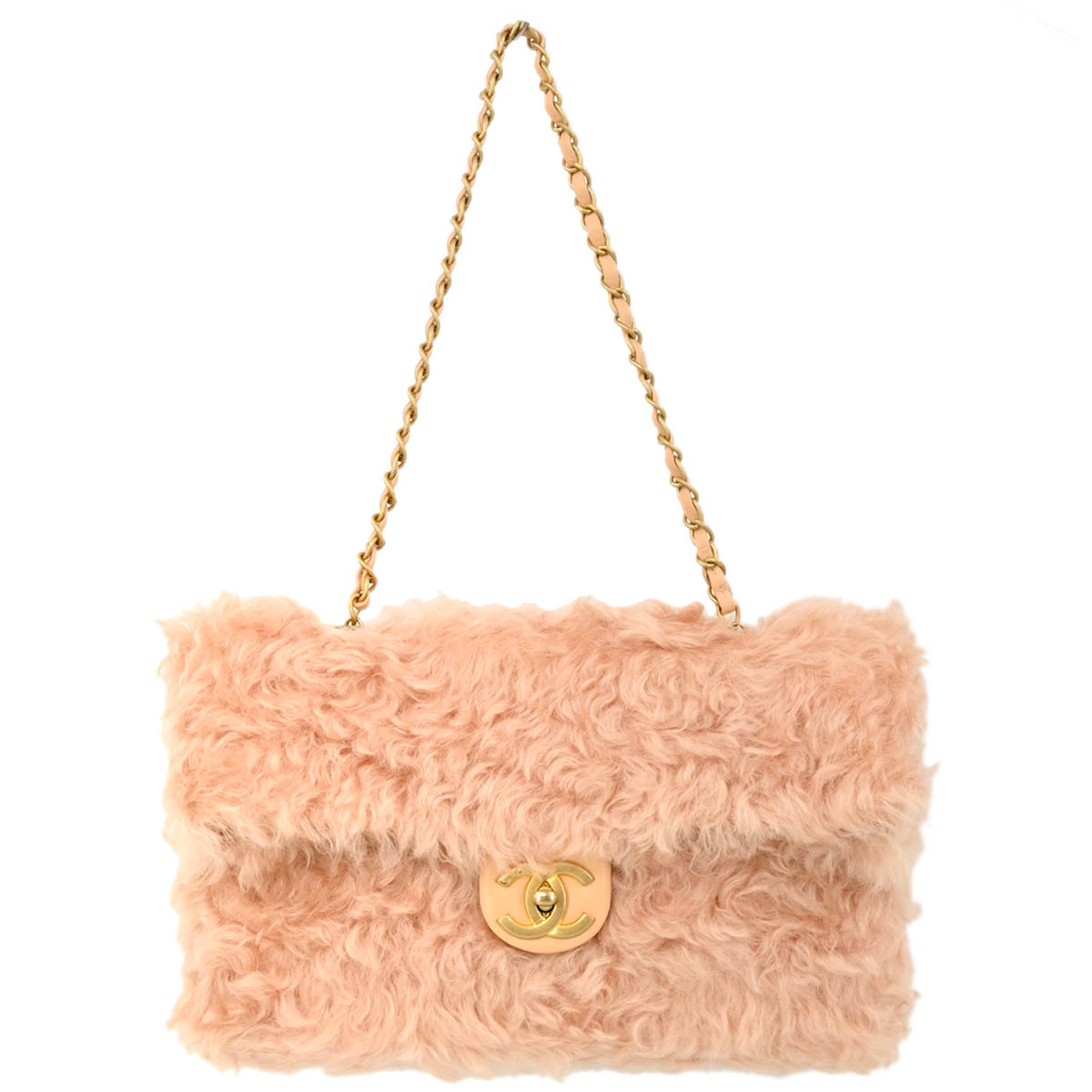 Chanel 2017-2018 Pink Fantasy Fur Handbag