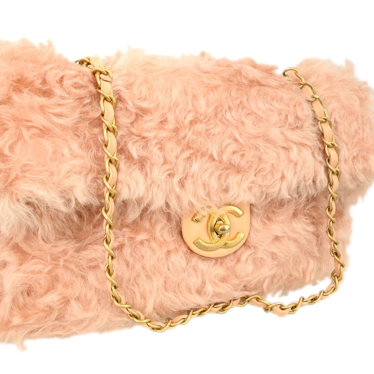 Chanel 2017-2018 Pink Fantasy Fur Handbag