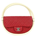 Chanel 2013-2014 Red Lambskin Small Hula Hoop Handbag