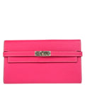 Hermes 2013 Pink Epsom Kelly Wallet Purse
