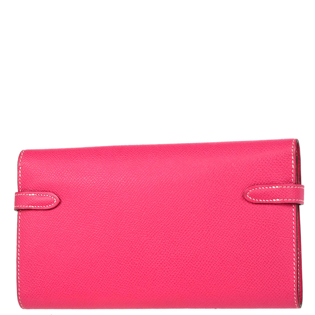 Hermes 2013 Pink Epsom Kelly Wallet Purse