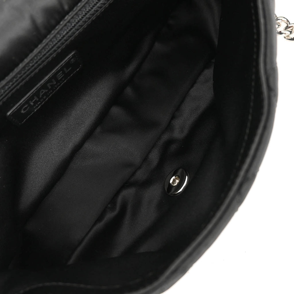 Chanel 2017-2018 Black Nylon Tweed Astronaut Essentials Shoulder Bag