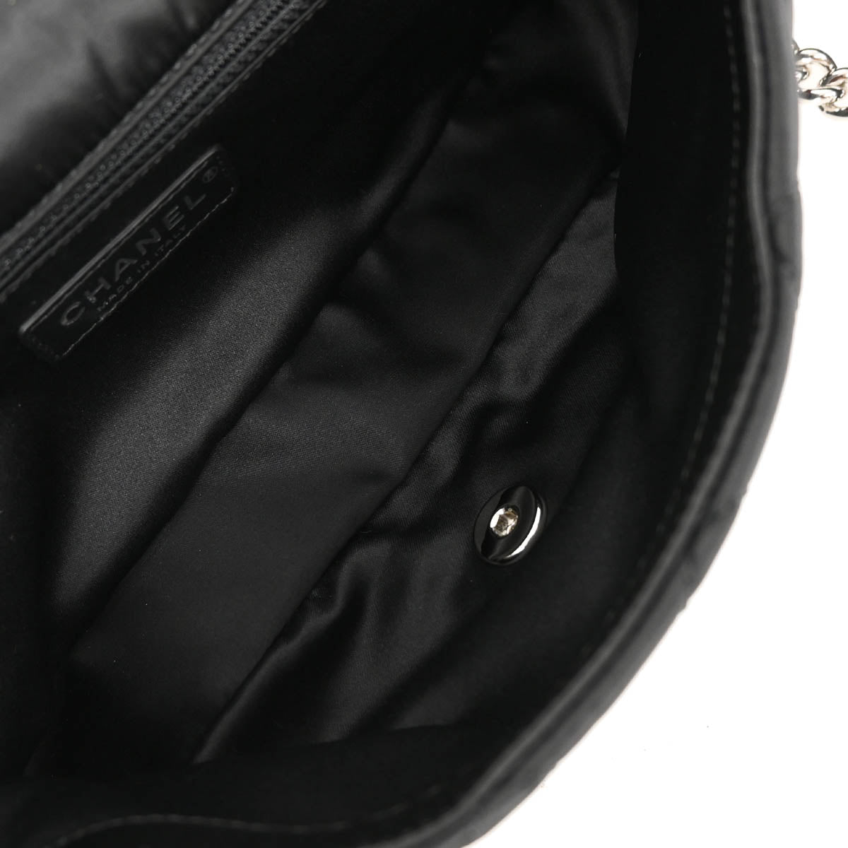 Chanel 2017-2018 Black Nylon Tweed Astronaut Essentials Shoulder Bag