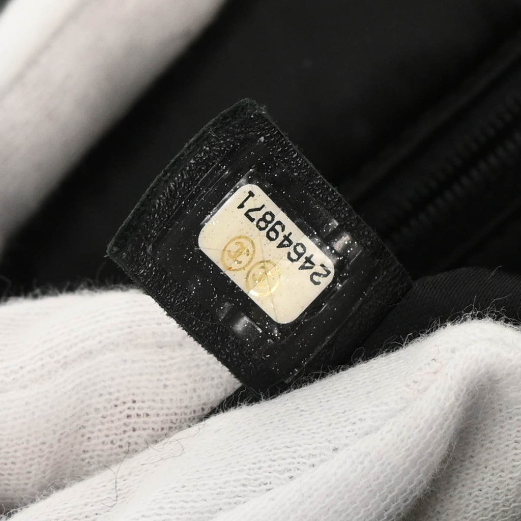 Chanel 2017-2018 Black Nylon Tweed Astronaut Essentials Shoulder Bag