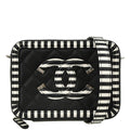Chanel 2019 Black Caviar Filigree Vanity Shoulder Bag