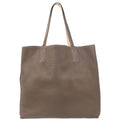 Hermes 2018 Etoupe Clemence Double Sens 36 Reversible Tote Handbag