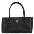 Chanel 2014-2015 Black Deerskin Executive Cerf Tote Shoulder Bag