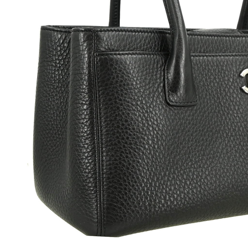 Chanel 2014-2015 Black Deerskin Executive Cerf Tote Shoulder Bag