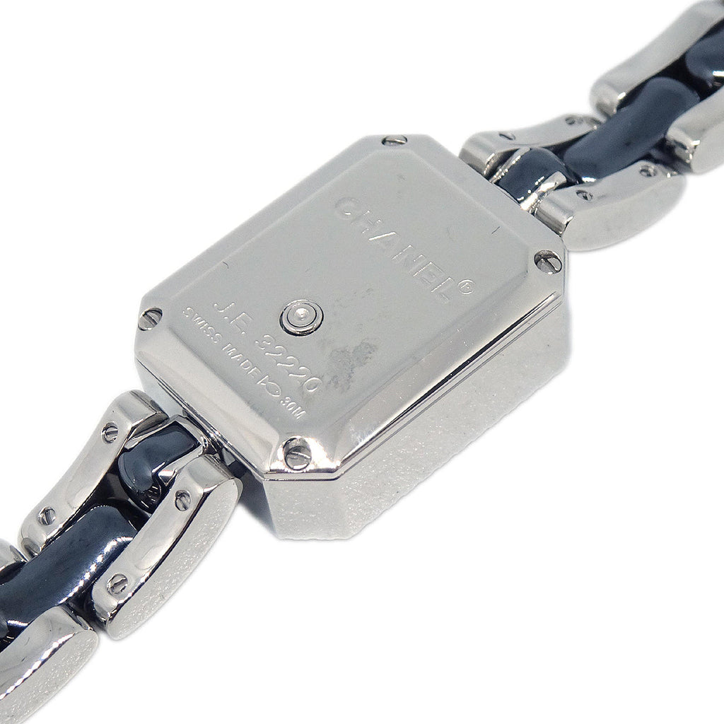 Chanel Premiere H2163 Quartz Watch Ceramic SS Diamond