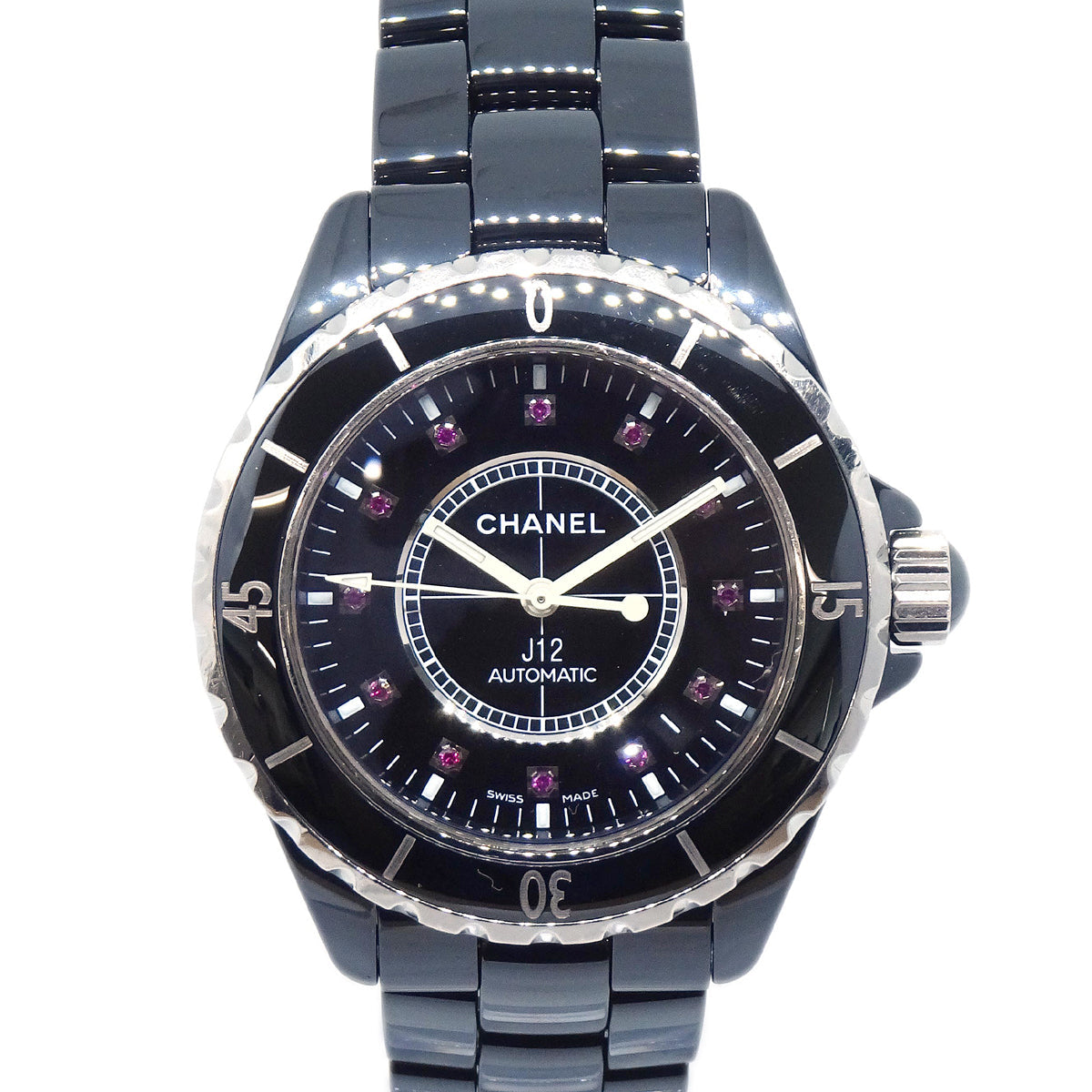 Chanel Ref.H1635 J12 Self-winding 39mm Watch Ceramic Ruby