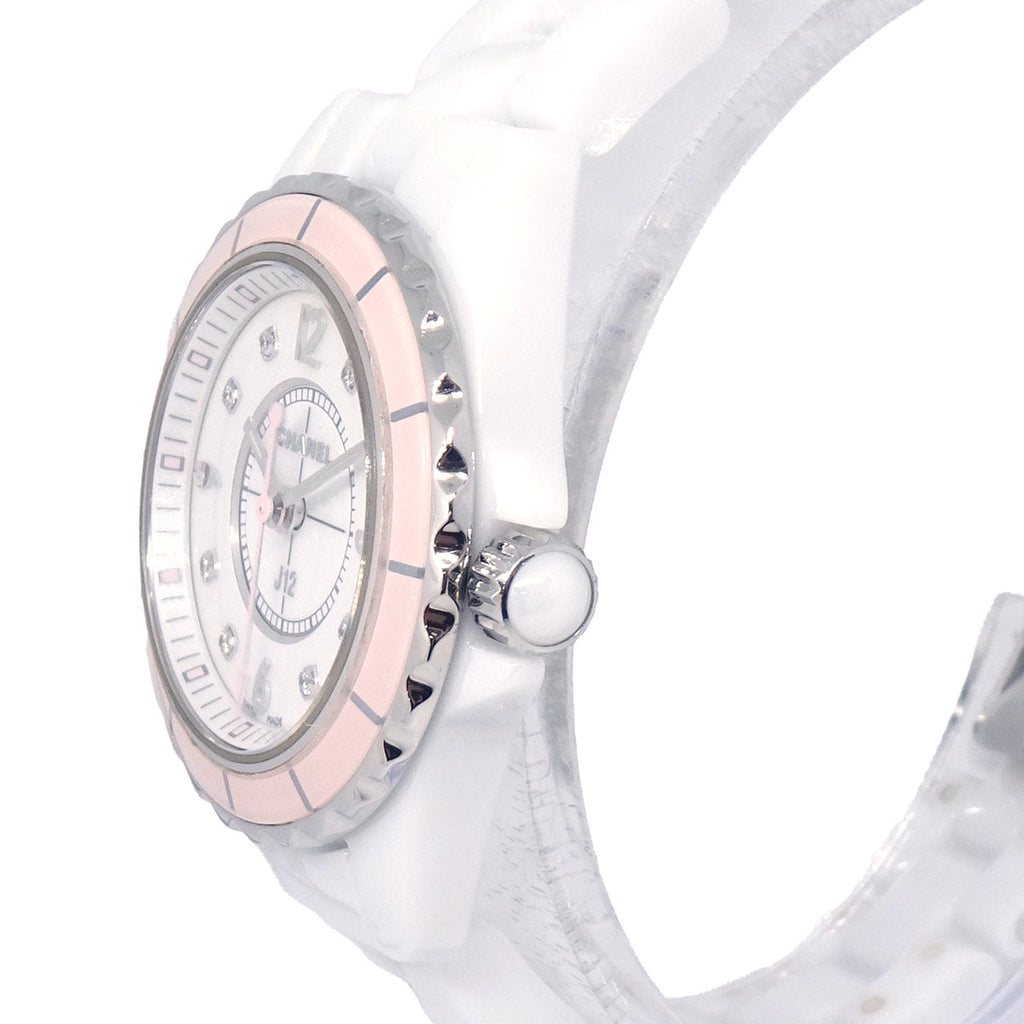 Chanel J12 Ref.H4466 29mm Quartz Watch Ceramic SS Diamond
