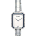Chanel Premiere H2132 Quartz Watch Ceramic SS Diamond