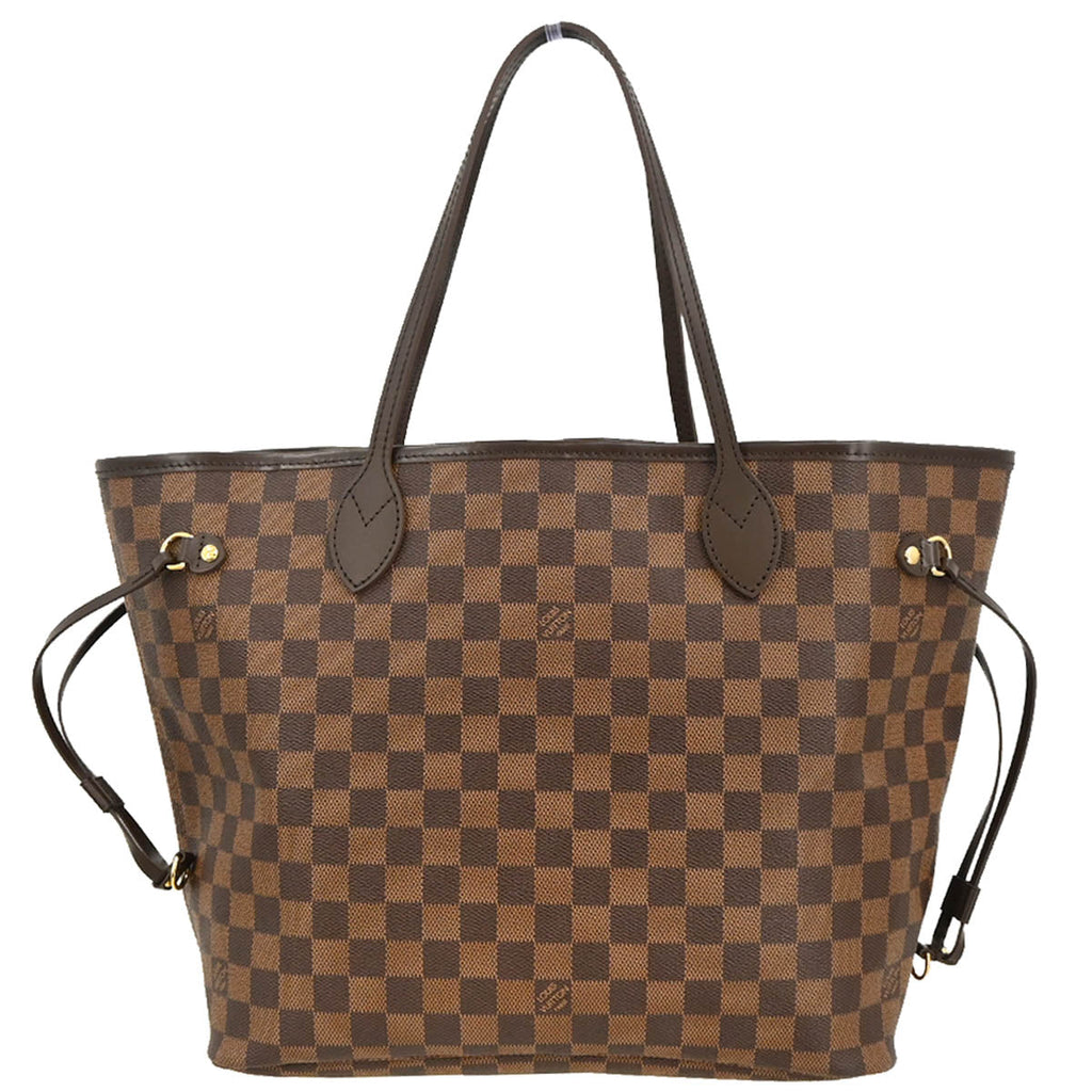 Louis Vuitton 2012 Damier Neverfull MM Shoulder Tote Bag N51105