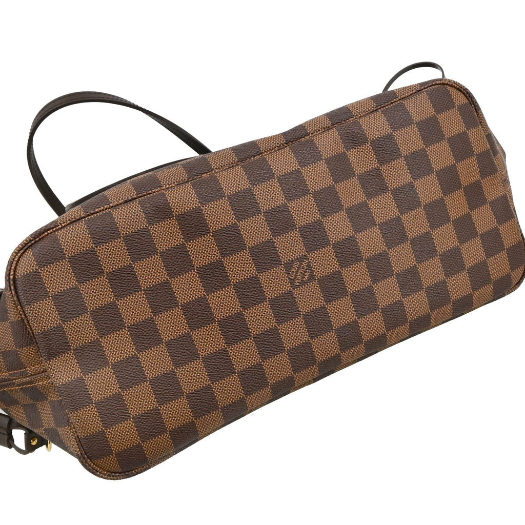 Louis Vuitton 2012 Damier Neverfull MM Shoulder Tote Bag N51105