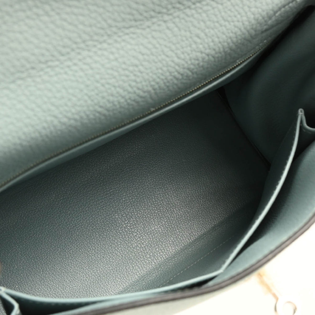 Hermes 2012 Ciel Taurillon Clemence Kelly 28 Retourne 2way Shoulder Handbag