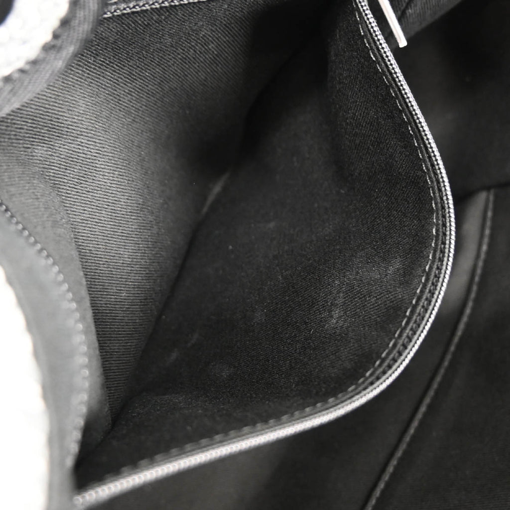 Chanel 2018 Gray Canvas Small Deauville Shoulder Tote Bag